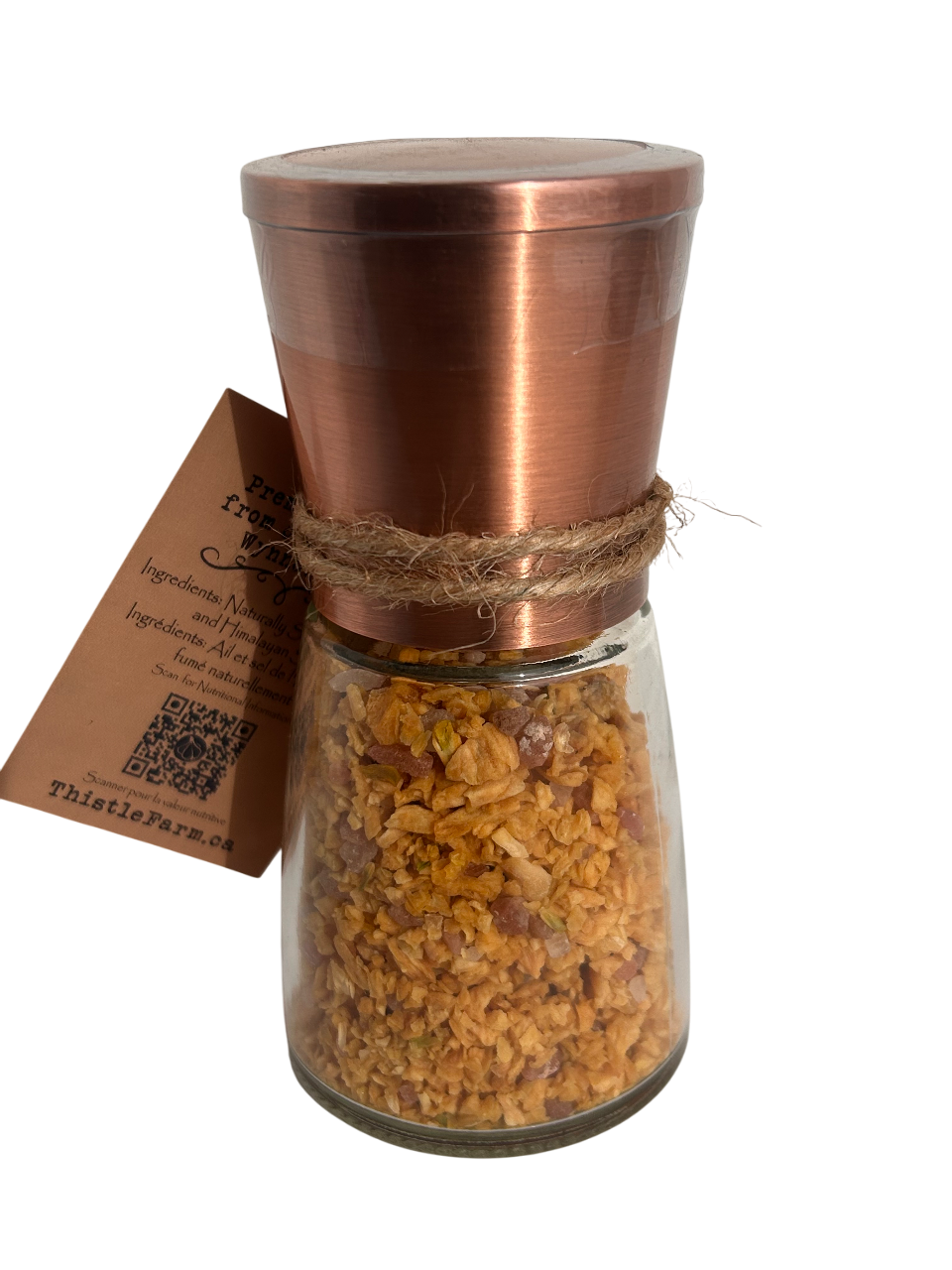 Smoked Garlic Salt Mill